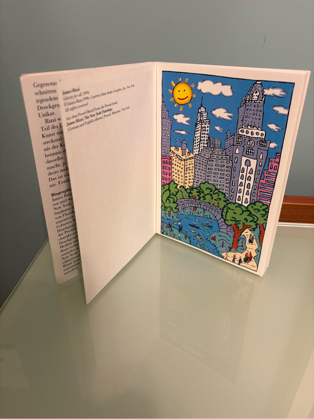 Rare James Rizzi 'The New York Paintings' Colorful Pop Art Postcard Book - Picture 3 of 3